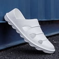 thumbnail image 4 of Men Slip On Mules Clogs Sports Sandals Beach Water Slippers Roman Open Toe Shoes, 4 of 7