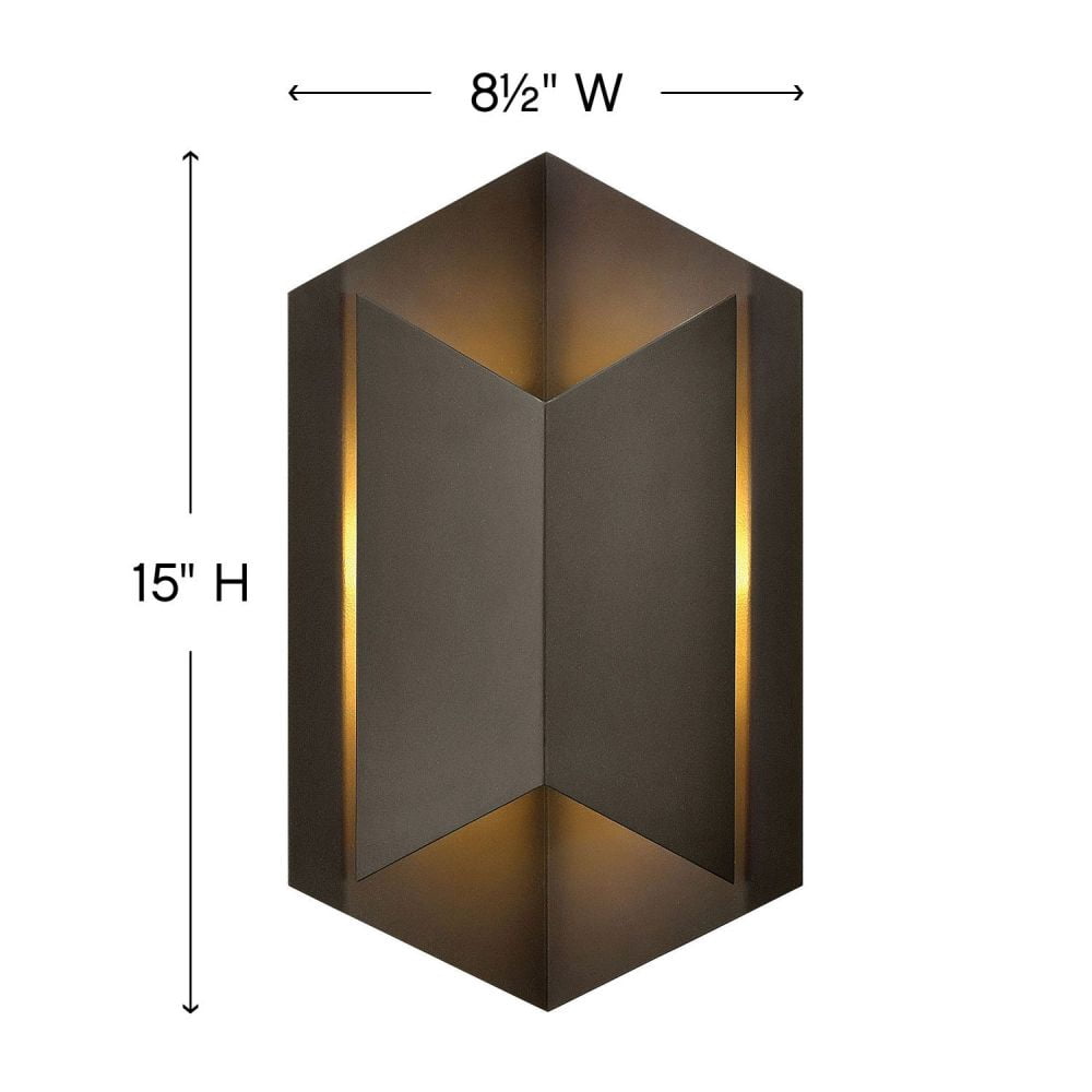 Hinkley Lighting 2714 15" Height LED Outdoor Wall Sconce from the Lex Collection