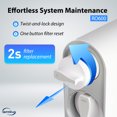thumbnail image 4 of iSpring RO600BN Tankless RO Reverse Osmosis Water Filtration System, 600 GPD Fast Flow, Brushed Nickel Faucet, 2.5:1 Pure to Drain Ratio, 4 of 9