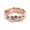 Rose Gold, variant on Krdevn Rose Gold Plated 3D Embossed Floral Band Ring Open Inner Edge Flower Stackable Finger Ring Size 5-11 Women Daily Jewelry Gift