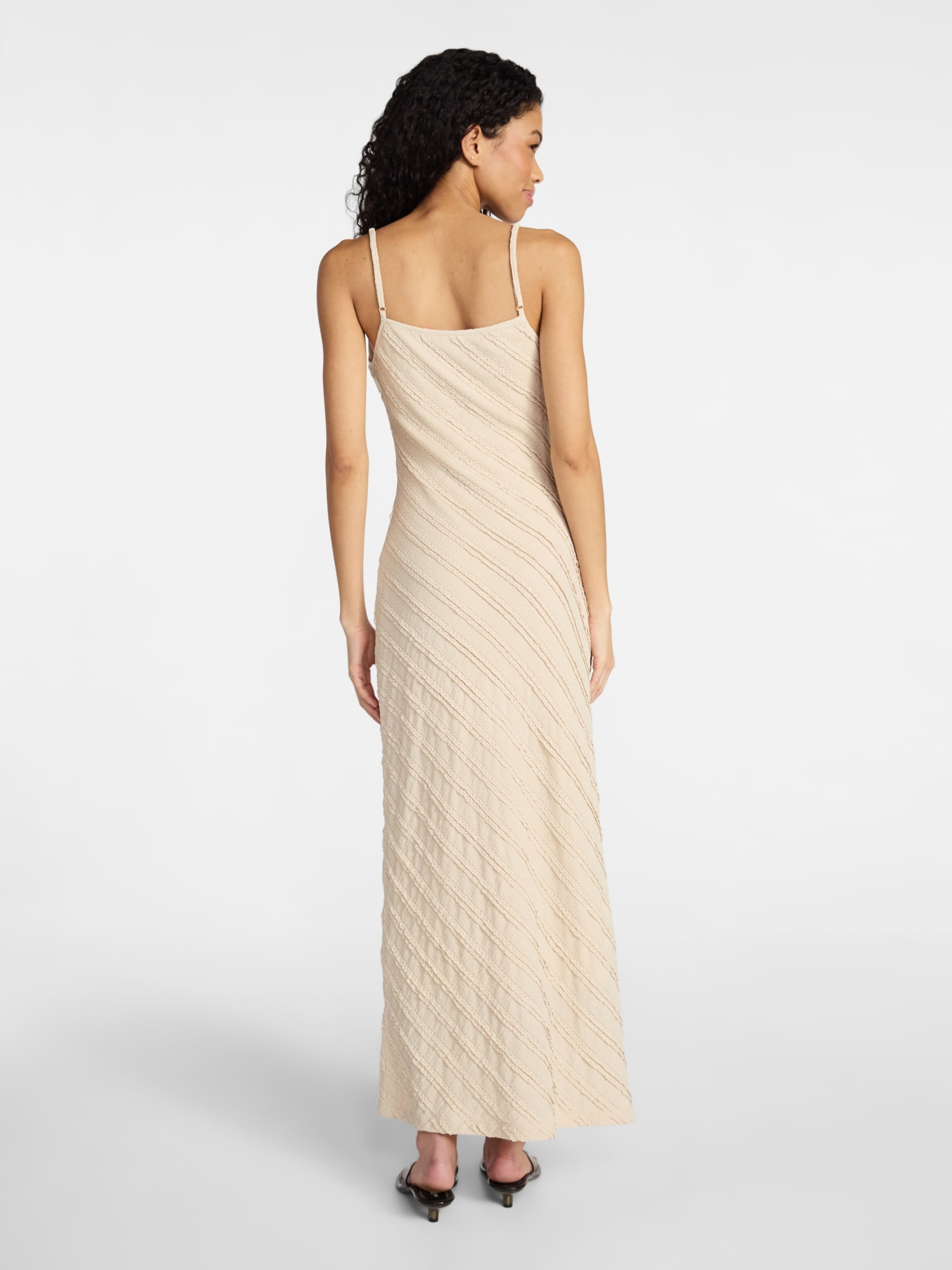 No Boundaries Sleeveless Ruffle Maxi Dress, Women's XXS-XXL