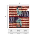thumbnail image 6 of PHELIKA American Flag Painted Wood Wall Summer Sea Fish Mermaid 01 Magnetic Mailbox Covers Standard Size 21"H x 18"W, 6 of 8