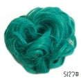 thumbnail image 1 of Xiao Hua Accesorio para moño rizado, 1 pieza, color turquesa, para recogidos, tamaño 14*8.9CM/5.5*13.5in, textura rizada de aspecto natural, diseño ligero y duradero para facilitar el peinado., 1 of 4