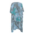thumbnail image 2 of HELLHERO High Quality Fabrics Long Kimono Swimsuit Cover Up for Summer Casual Free Size Bathing Suit Cover Up Blue Tree Pattern, 2 of 6