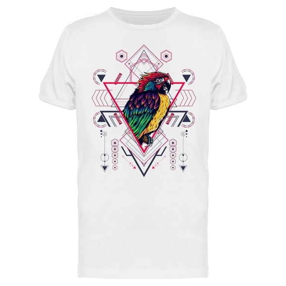 Parrot Art T-Shirt Men -Image by Shutterstock, Male Small