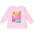 thumbnail image 3 of Inktastic Nana and Pops Love Me Retro Flowered Girls Long Sleeve Toddler T-Shirt, 3 of 5