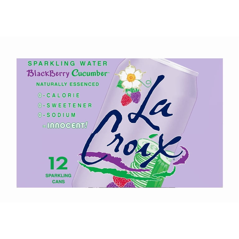 LaCroix Blackberry Cucumber, Sparkling Water, 12 Pack, 12 oz Cans