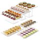 thumbnail image 1 of Juego de 6 expositores de mesa de postre, acrílico transparente, con 3 bandejas de postre, platos de bufé, para repostería, alimentos, frutas, dulces para bodas, fiestas de cumpleaños, 1 of 7