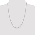 thumbnail image 5 of White Sterling Silver necklace Box chain Pendant 24 in 1.75 mm, 5 of 5