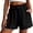 Black, variant on BAKREP Summer Shorts for Women Casual Ruffle Drawstring High Waist Wide Leg Comfy Lounge Shorts Beach Cruise Outfits Adjustable Tie Knot Pants Womens Summer Beach Outfits