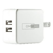 OMNIHIL 2-Port USB Charger for Wasabi Power Battery (2-Pack) and Dual Charger (KIT-BB-AHDBT302-01)