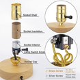 DiCUNO UL Listed 3Way Lamp Socket Replacement, E26 Standard Threaded