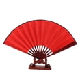 thumbnail image 2 of Xuanheng 3X Bamboo nese Kung Fu Tai DIY Hand Folding Fan Performance Dance Red, 2 of 8
