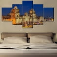 thumbnail image 3 of TISHIRON 5PCS Framed Canvas Wall Art Set,60"x32" Lima Main Square and Cathedral Church Canvas Art Decor, 3 of 7