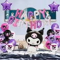 thumbnail image 4 of Kuromi-Conjunto de globos de aluminio de feliz cumpleaños, suministros de Anime Sanrio para niños, accesorios para fiestas, Festival de vacaciones, decoración del hogar, 4 of 4