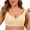 Beige1, variant on Womens Bras Comfortable Older Front Closure Convenient Everyday Mid Buttons Gathering Supportive Seamless Underwear for Women