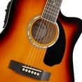 thumbnail image 4 of Ashthorpe Full-Size Cutaway Thinline Acoustic Electric Guitar Package, Sunburst, 4 of 7
