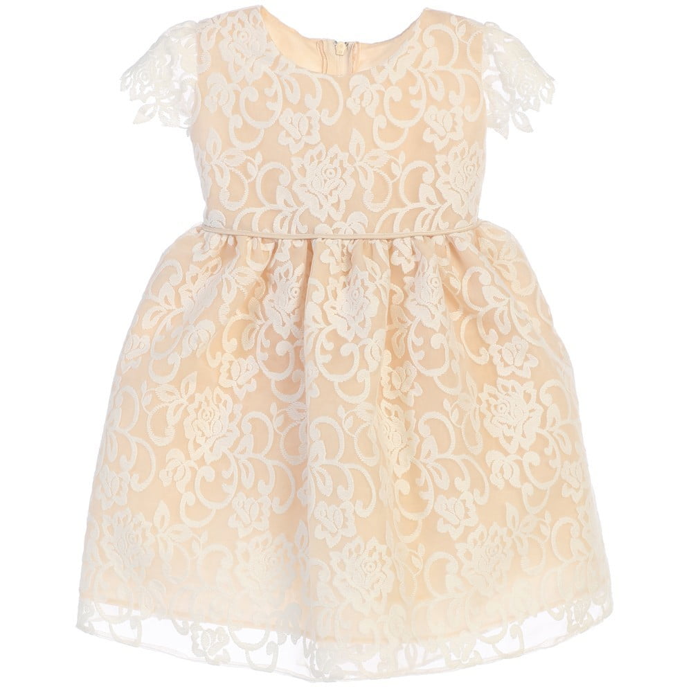 champagne color flower girl dresses
