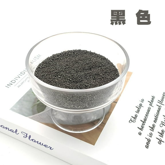 Zhuge 1.1 lb All Natural Non-Toxic Pearled Candle Sand Wax Kit, Refillable Customized Powder for DIY Candle Making, Black