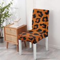 thumbnail image 4 of Leopard Dining Chair Covers 4 Pack Dynamic Animal Print Washable Polyester Stretch Slipcovers Removable Seat Protector for Trendy and Fashionable Homes, 4 of 7