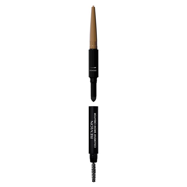 REVLON Colorstay Eyebrow Pencil Creator with Powder Spoolie Brush to Fill Define Sculpt Shape Diffuse Perfect Brows 600 0.01 oz, Blonde, 1 Count