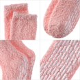 thumbnail image 3 of Non Slip Hospital Socks with Grips for Women Winter Warm Cozy Fuzzy Slipper Soft Fluffy Sleep Socks, 3 of 6