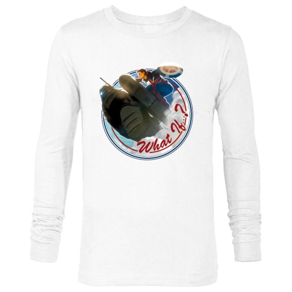 Marvel WHAT IF…? Captain Carter Rides Hydra Stomper - Long Sleeve T-Shirt for Men – Customized-White