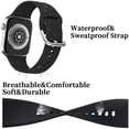 thumbnail image 3 of Yepband Sport Band Compatible with Apple Watch Bands 45mm 44mm 38mm 40mm 49mm 41mm 42mm Elastic Quick Release Silicone Wristbands for iWatch Series Ultra 9 8 7 se 6 5 4 3 2 1 Nike, 3 of 13