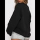 thumbnail image 4 of Sudaderas de Larga para Mujer, Cuello Redondo, Jerséis Holgados, Tops de Otoño Negro L, 4 of 9