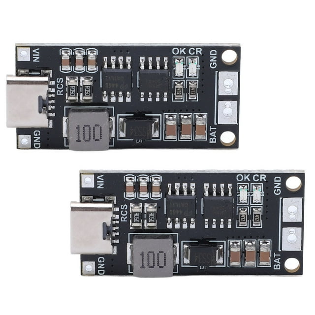 2 Pcs Module de Batterie Boost Lithium Carte de Batterie 2S Version Type C DC 3-6V à 8.4V Boost Module de Batterie Lithium