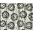 thumbnail image 2 of Serafina Home Boho Fabric Shower Curtain, Navy Blue and Mustard Yellow Ornate Medallion Circle, 70" x 72", 2 of 6