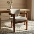 thumbnail image 4 of Comedor circular moderno para 6 personas de madera color gris claro, 4 of 8