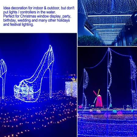 3M 210 LED Fairy Net Lights Mesh Curtain String Wedding Christmas 3M 210 LED Fairy Net Lights Mesh Curtain String Wedding Christmas Party Decorations Outdoor and Indoor - 3M 210 LED Fairy Net Lights Mesh Curtain String Wedding Christmas