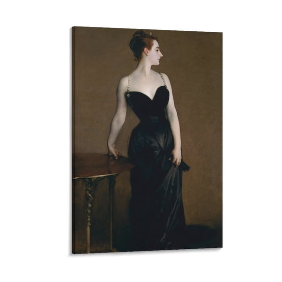Portrait of Madame X 1884 Prints By John Singer Sargent Paintings Art Poster Painting On Canvas Wall Art Poster Scroll Picture Print Living Room Walls Decor Home Posters 12x18inch(30x45cm)
