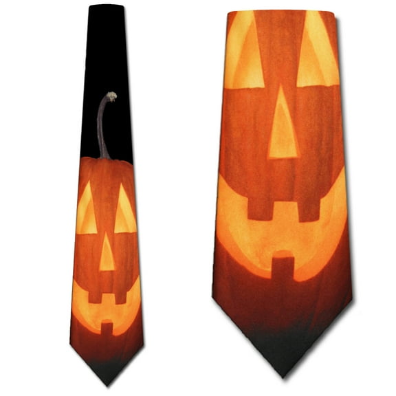 Happy Pumpkin Necktie Mens Tie
