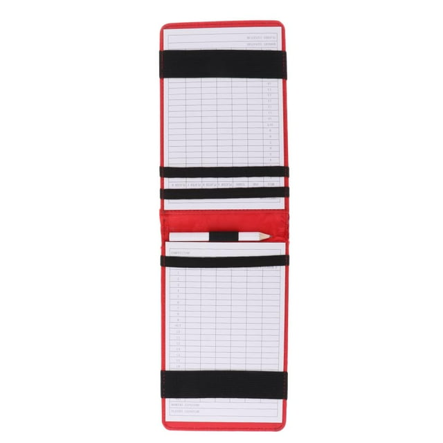 Cartera de bolsillo Sunnimix para libro de golf rojo
