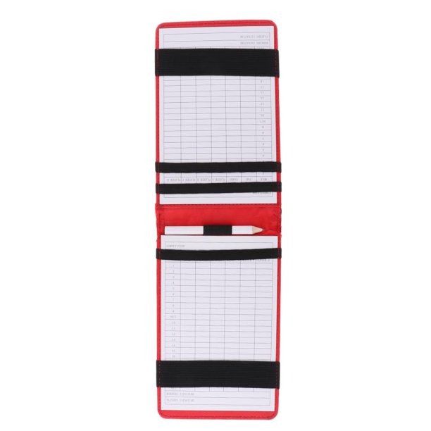 Cartera de bolsillo Sunnimix para libro de golf rojo