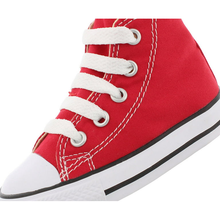 Converse Chuck Taylor All Star Hi Baby Shoes Size 6, Color: Red/White Walmart.com