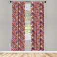 thumbnail image 3 of Ambesonne Colorful Curtains, Nomadic Rug Tribal, Pair of 28"x84", Multicolor, 3 of 5