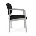 thumbnail image 2 of Pemberly Row Fauteuil d'Invité pour Réception et Salle d'Attente en Soins de Santé, Argent / Noir, 2 of 5