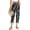 Black Leaf, variant on Womens Capri Pants Drawstring Casual Palazzo Trousers with Pockets Loose Floral Lounge Pants Pajama Bottoms