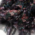 thumbnail image 6 of HXWCHs Women's Floral Print A-Line Mesh Skirt Mid Length Party Dance Elegant Holiday Celebration Attire One Size Black, 6 of 6