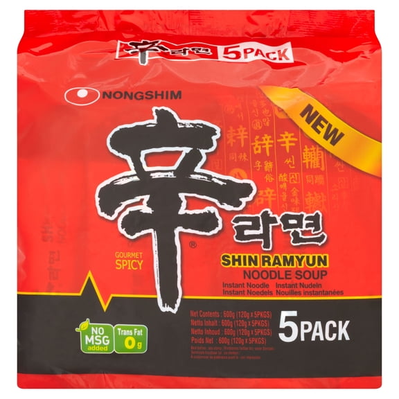 Nongshim Shin Ramyun Multipack 120gx5, Imported from Britain