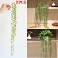 thumbnail image 3 of Darzheoy 2pcs Artificial Succulents Hanging Plants, Fake Hanging Vine Plant for Wedding Party Home Garden Wall Decor, Artificial Hanging Plants for Greenery Decor, Wall Plant, 3 of 9