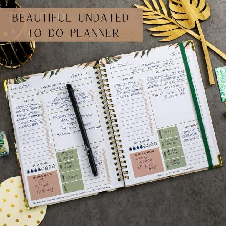  Simplified To Do List Notebook - Aesthetic Daily Planner to  Easily Organize Your Tasks And Boost Productivity - Stylish Undated Planner  And School or Office Supplies For Women : Office Products