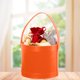 thumbnail image 5 of Handheld Leather Bucket Flower Box Round Handheld Gift Box Korean Style Flower Arrangement Bucket, 5 of 6