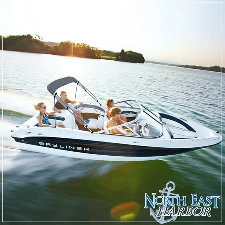 Bow Of A Boat >> North East Harbor 3 Bow Boat Bimini Top Cover Gray With Rear Bow Of A Boat >> North East Harbor 3 Bow Boat Bimini Top Cover Gray With Rear