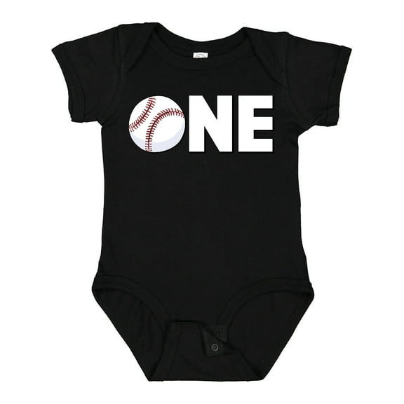 Inktastic One Baseball First Birthday Boys or Girls Baby Bodysuit