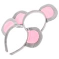 thumbnail image 1 of WEUVEB Multi Color Cute Mouse Ears Headband for  Parties Adjustable Cloth Cosplay Accessory 2pcs, 1 of 6