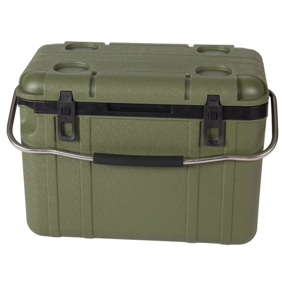 Heavy-Duty 25 Quart Green Insulated Ice Chest with 5-7 Days Ice Retention for Camping, Tailgating, Job Site & Outdoor Activities